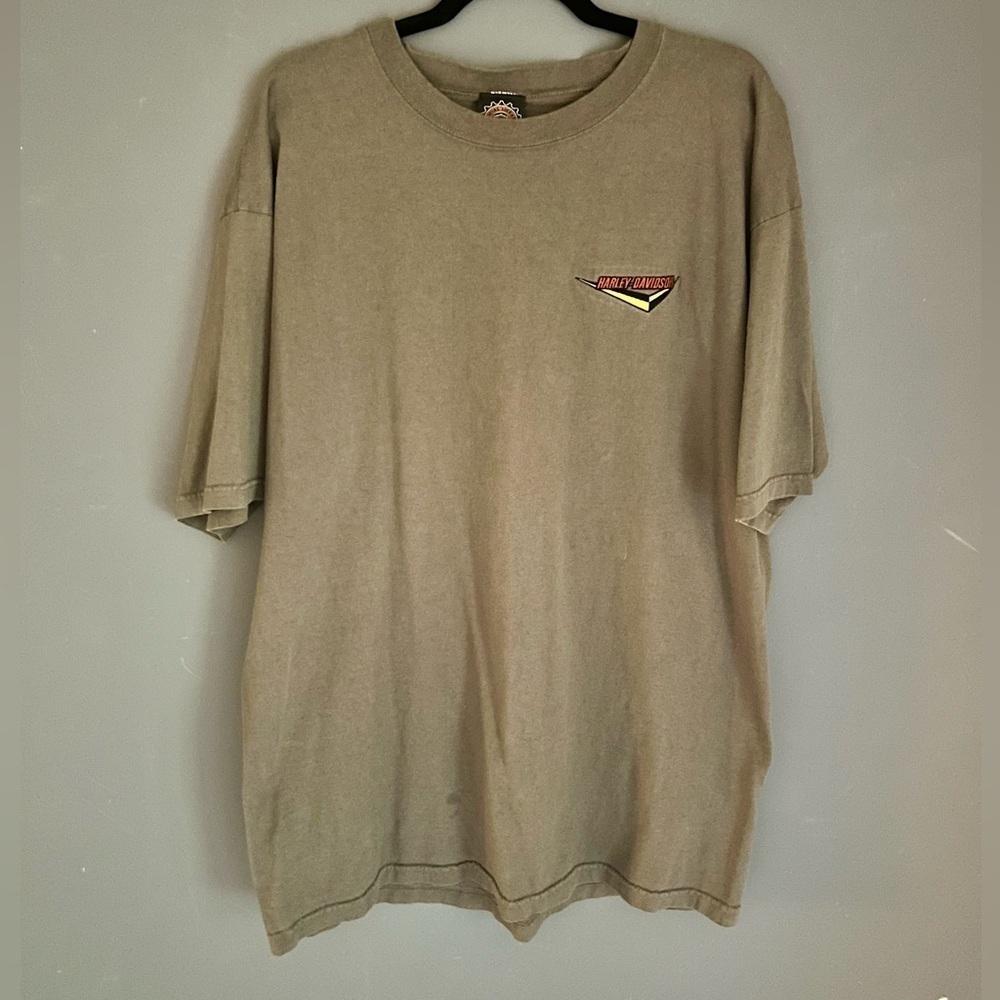 Harley Davison Men’s Size XL Licensed Official  T-Shirt Embroidered Logo Front